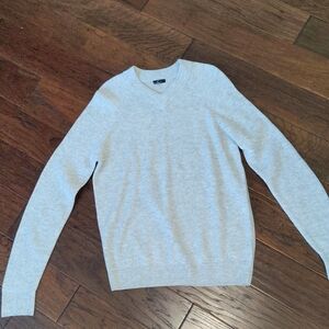 Rails Men's Light Gray V-Neck Sweater